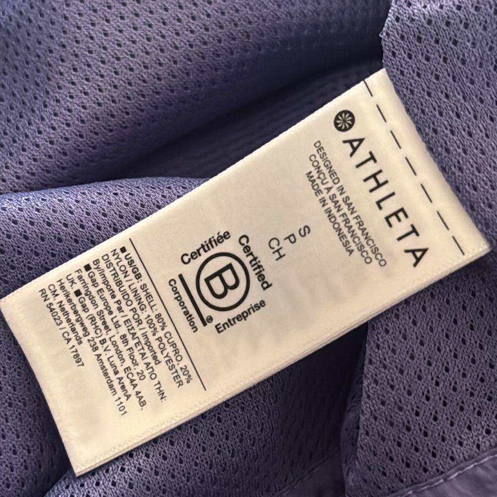 Athleta ARRIVAL RAIN JACKET in lavender purple S - Picture 8 of 9